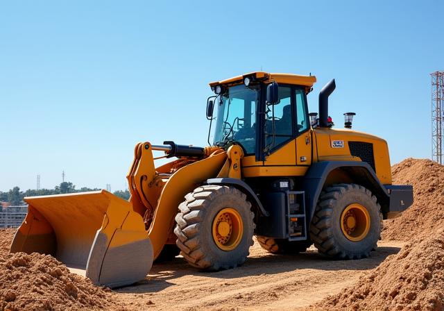 Cargador frontal para construcción
